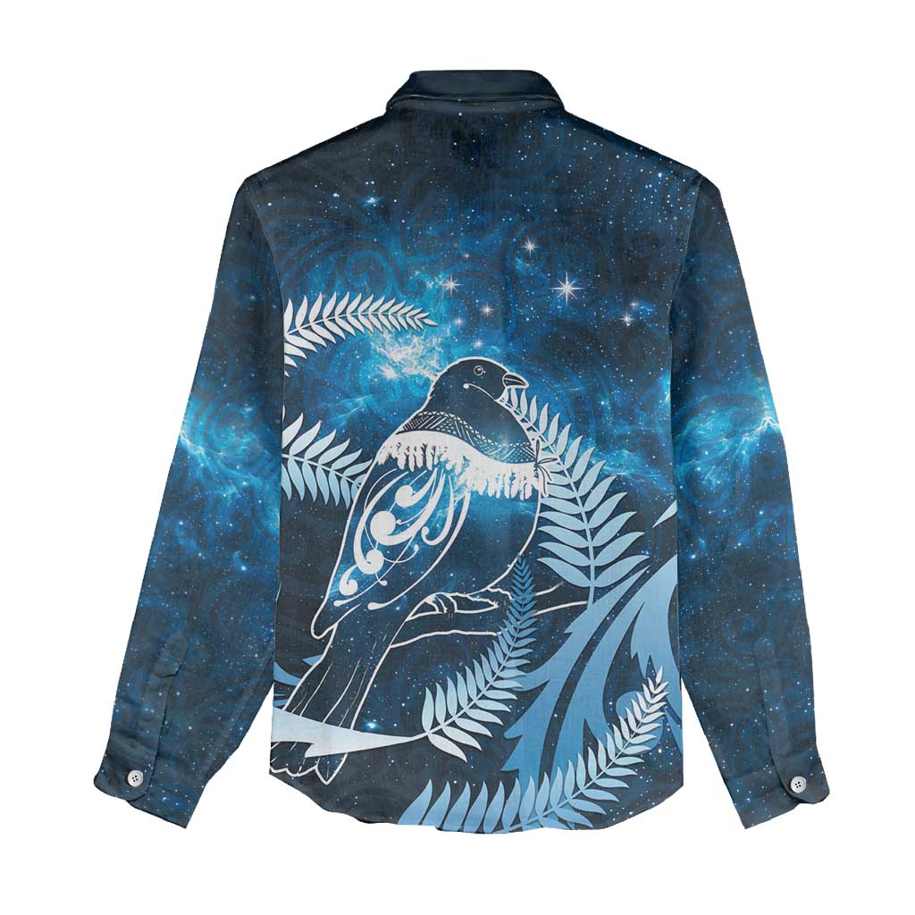 New Zealand Matariki Women Casual Shirt Pigeon Kereru Maori Fern Art LT05 - Polynesian Pride