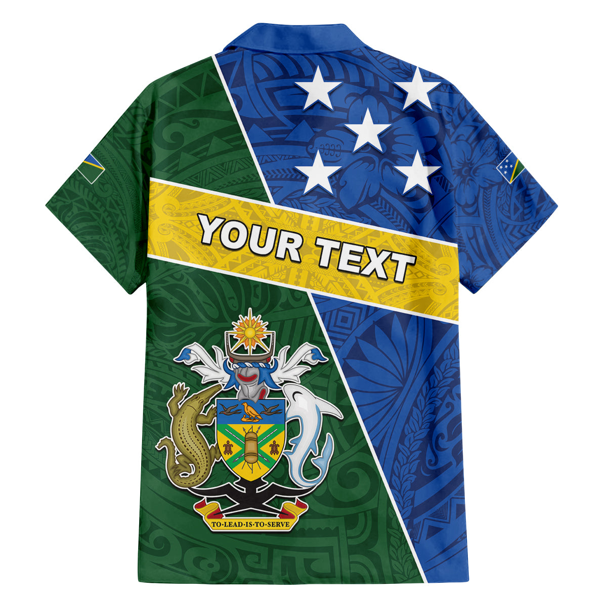 Personalised Solomon Islands Independence Day Family Matching Puletasi and Hawaiian Shirt With Coat Of Arms LT05 - Polynesian Pride