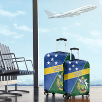 Solomon Islands Independence Day Luggage Cover With Coat Of Arms