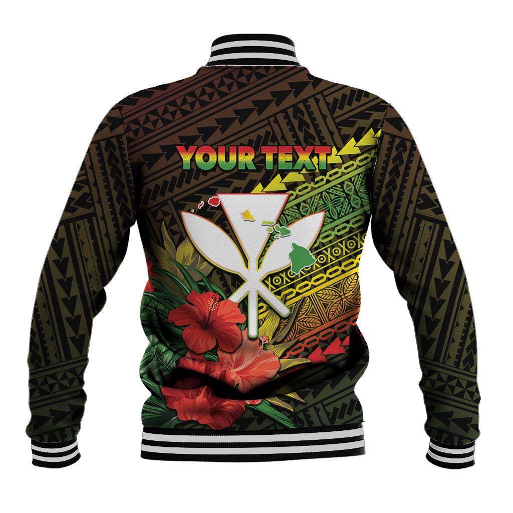 Personalized Hawaii Born and Raised Baseball Jacket Kanaka Maoli Flag Day LT05 - Polynesian Pride