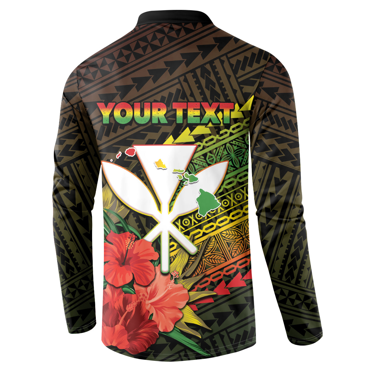Personalized Hawaii Born and Raised Button Sweatshirt Kanaka Maoli Flag Day LT05 - Polynesian Pride