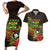 Personalized Hawaii Born and Raised Couples Matching Short Sleeve Bodycon Dress and Hawaiian Shirt Kanaka Maoli Flag Day