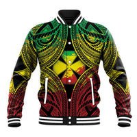 Personalised Wallis and Futuna Territory Day Baseball Jacket Polynesian Pattern Simple Style LT05 Unisex Reggae - Polynesian Pride