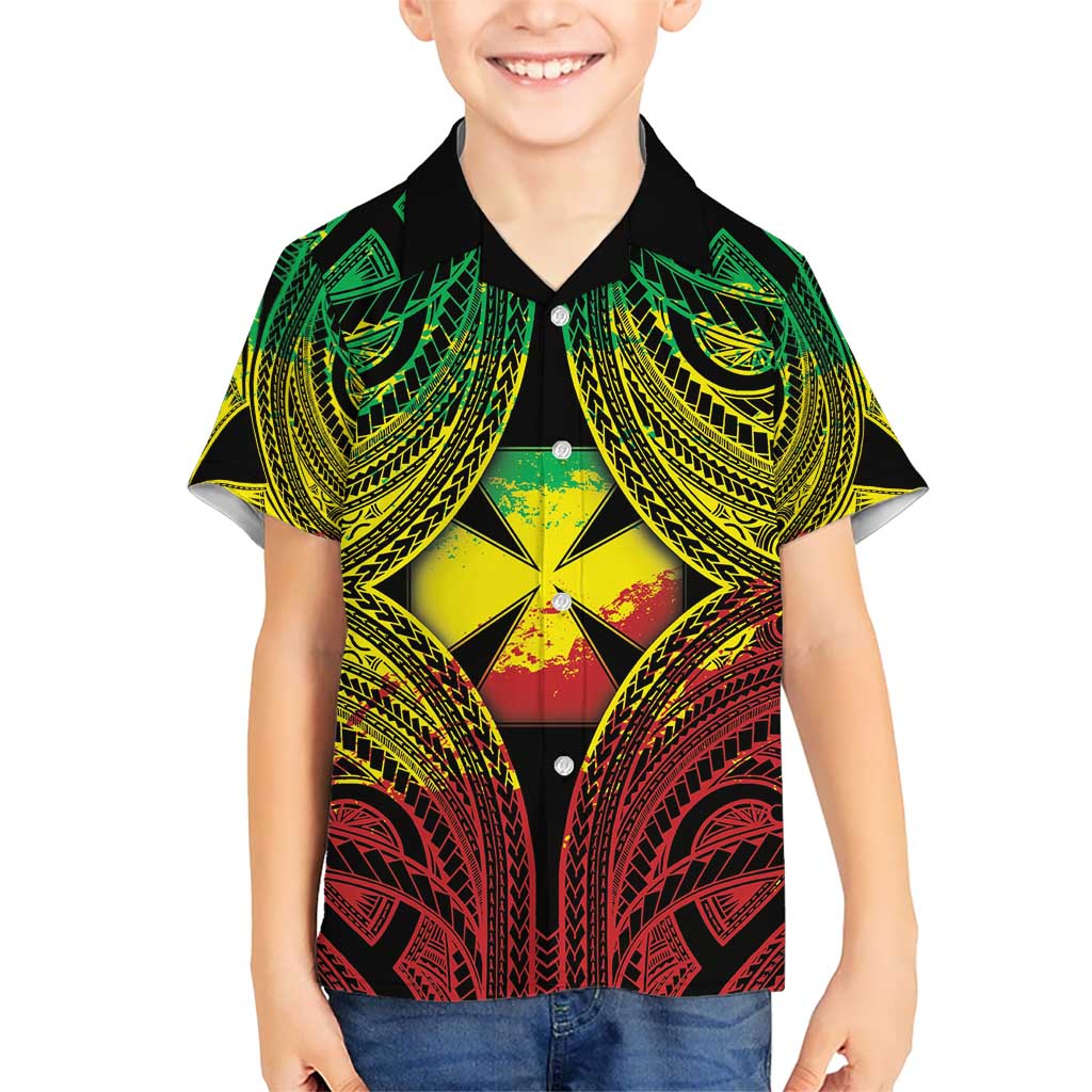 Personalised Wallis and Futuna Territory Day Hawaiian Shirt Polynesian Pattern Simple Style LT05 - Polynesian Pride