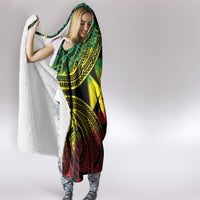 Wallis and Futuna Territory Day Hooded Blanket Polynesian Pattern Simple Style