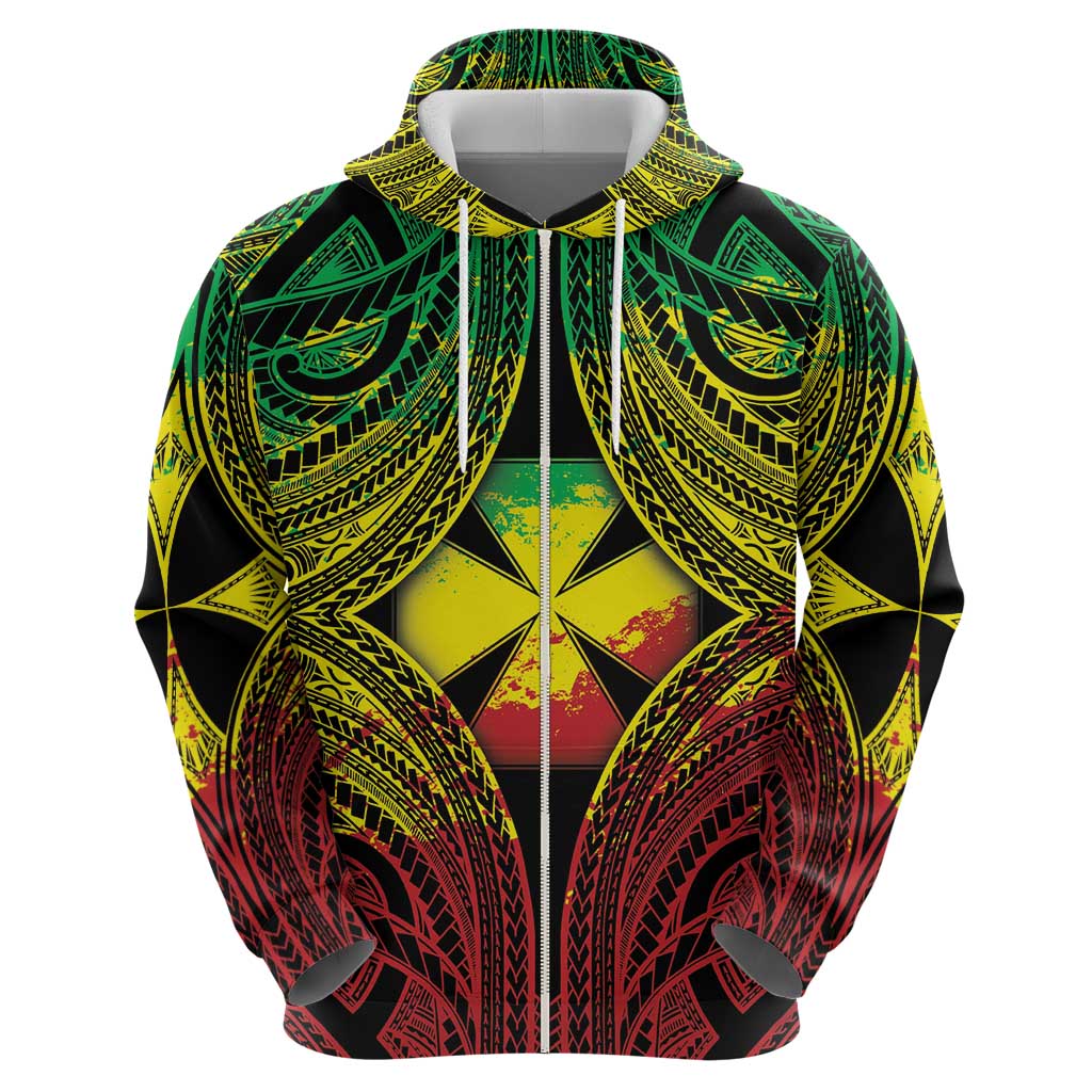 Personalised Wallis and Futuna Territory Day Hoodie Polynesian Pattern Simple Style