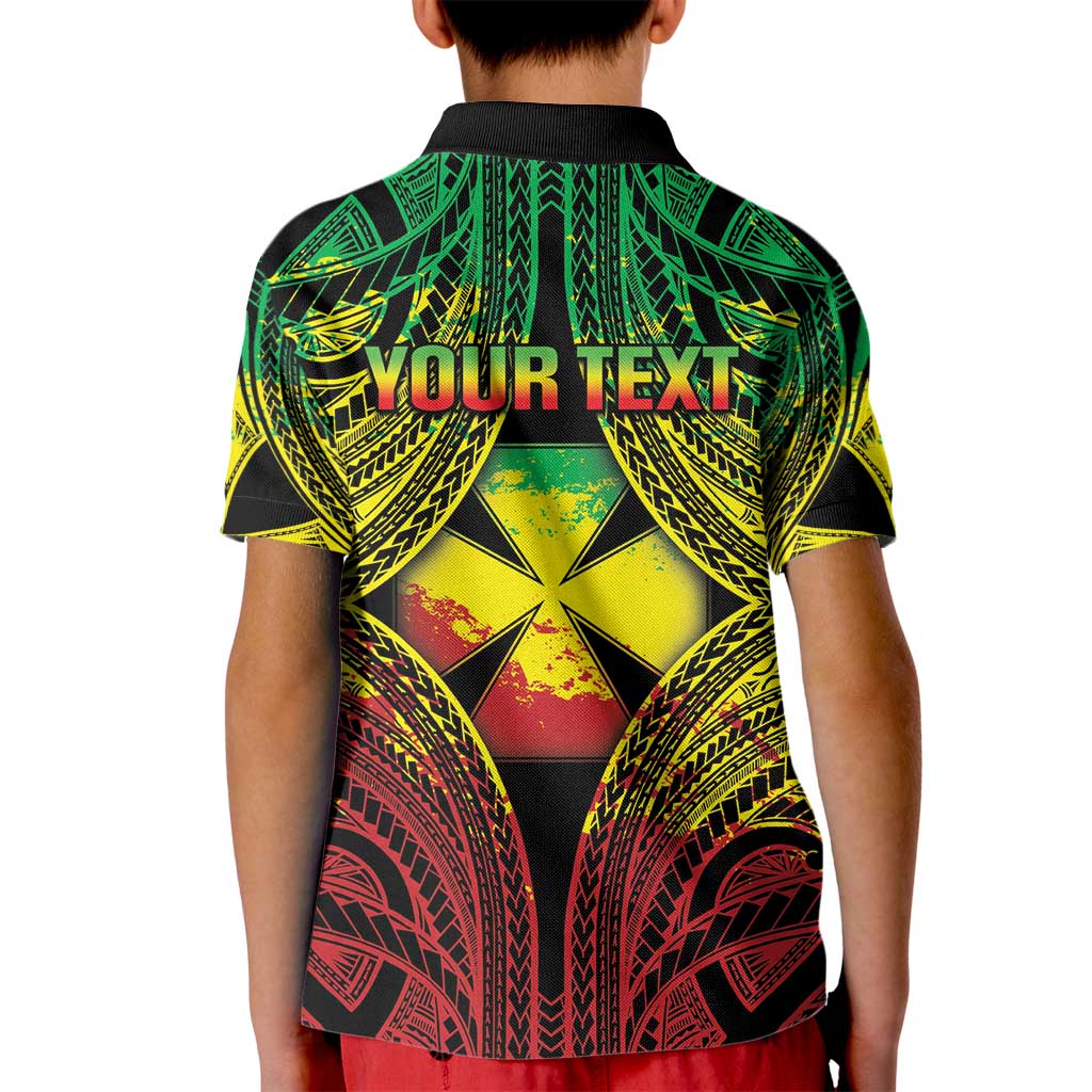 Personalised Wallis and Futuna Territory Day Kid Polo Shirt Polynesian Pattern Simple Style LT05 - Polynesian Pride