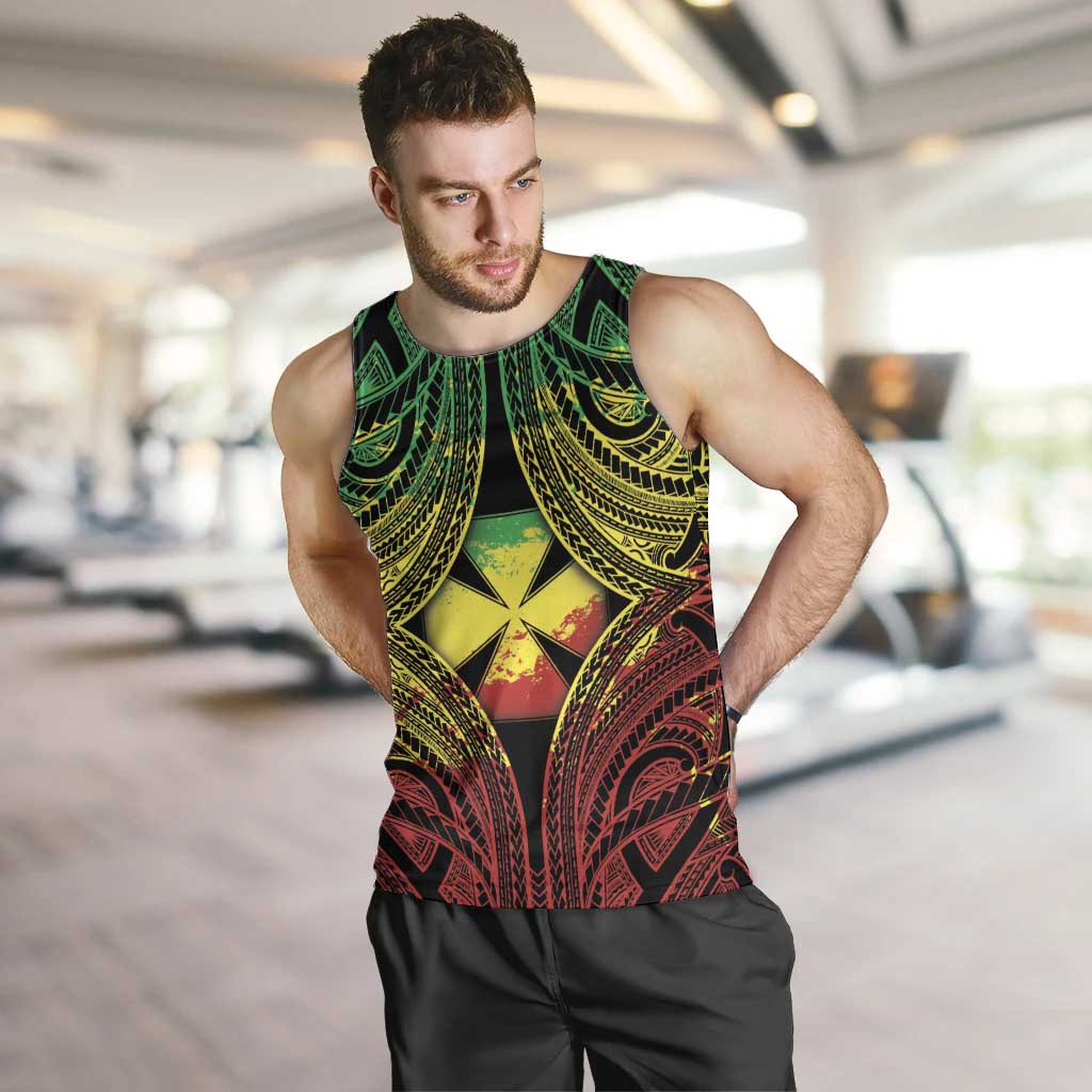 Personalised Wallis and Futuna Territory Day Men Tank Top Polynesian Pattern Simple Style