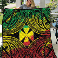 Wallis and Futuna Territory Day Quilt Polynesian Pattern Simple Style LT05 Reggae - Polynesian Pride