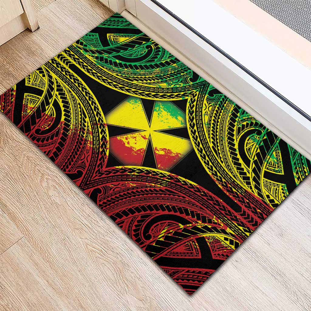 Wallis and Futuna Territory Day Rubber Doormat Polynesian Pattern Simple Style LT05 - Polynesian Pride