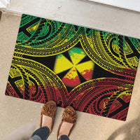 Wallis and Futuna Territory Day Rubber Doormat Polynesian Pattern Simple Style LT05 - Polynesian Pride