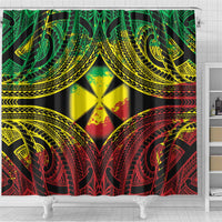 Wallis and Futuna Territory Day Shower Curtain Polynesian Pattern Simple Style