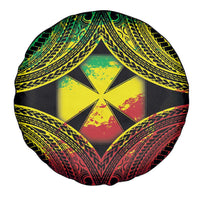 Wallis and Futuna Territory Day Spare Tire Cover Polynesian Pattern Simple Style