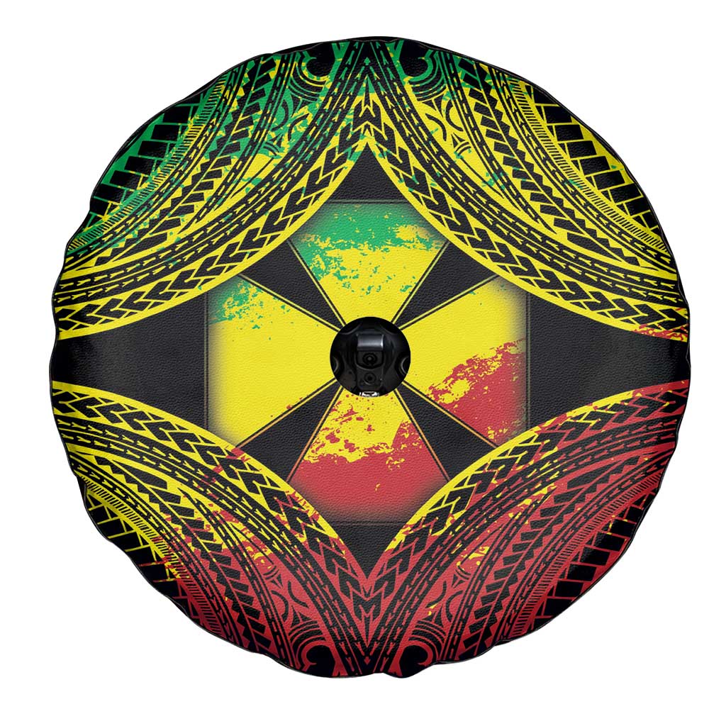 Wallis and Futuna Territory Day Spare Tire Cover Polynesian Pattern Simple Style