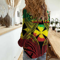 Personalised Wallis and Futuna Territory Day Women Casual Shirt Polynesian Pattern Simple Style LT05 - Polynesian Pride