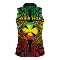 Personalised Wallis and Futuna Territory Day Women Sleeveless Polo Shirt Polynesian Pattern Simple Style LT05 - Polynesian Pride