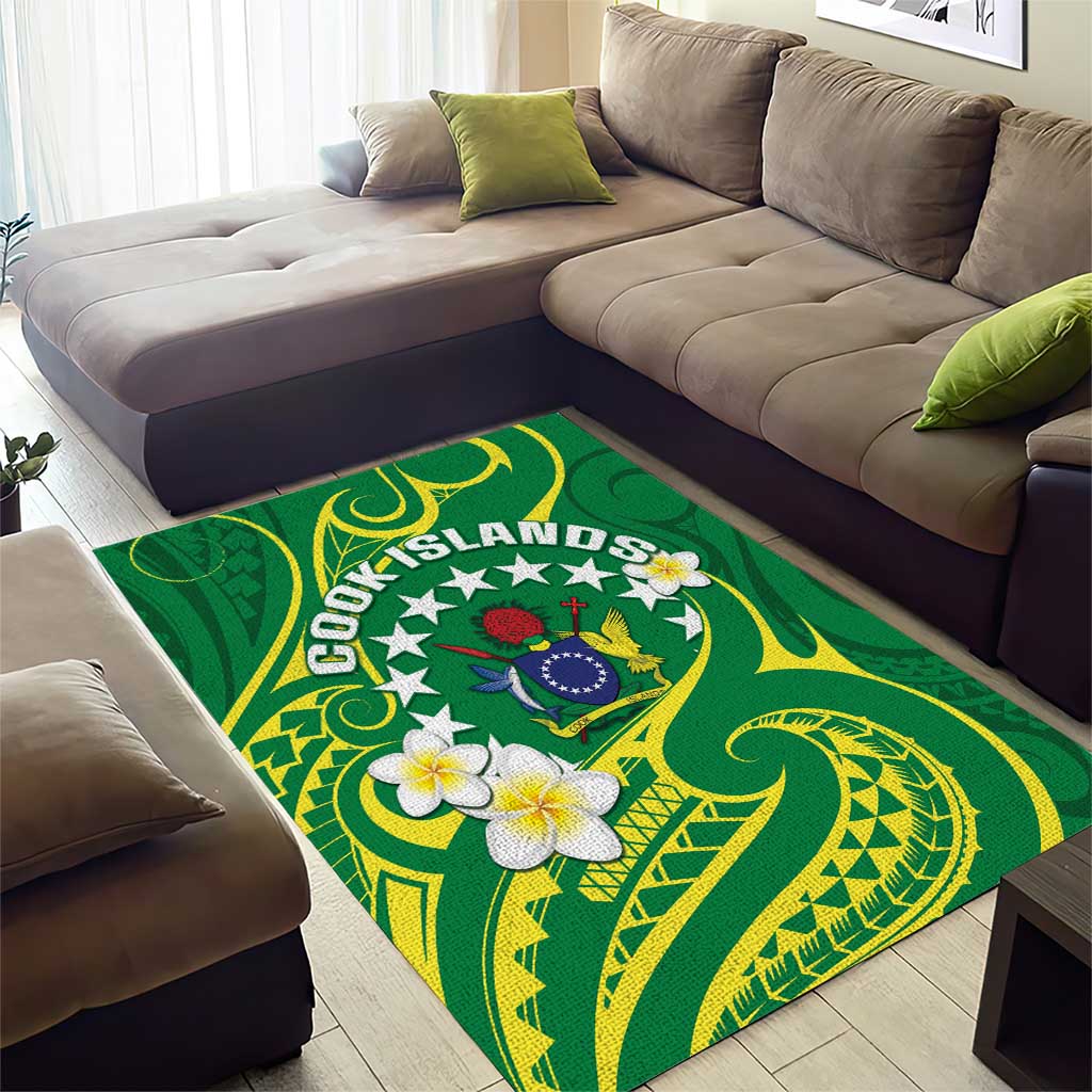 Cook Islands Happy Constitution Day Area Rug Pattern Tribal Art LT05 - Polynesian Pride