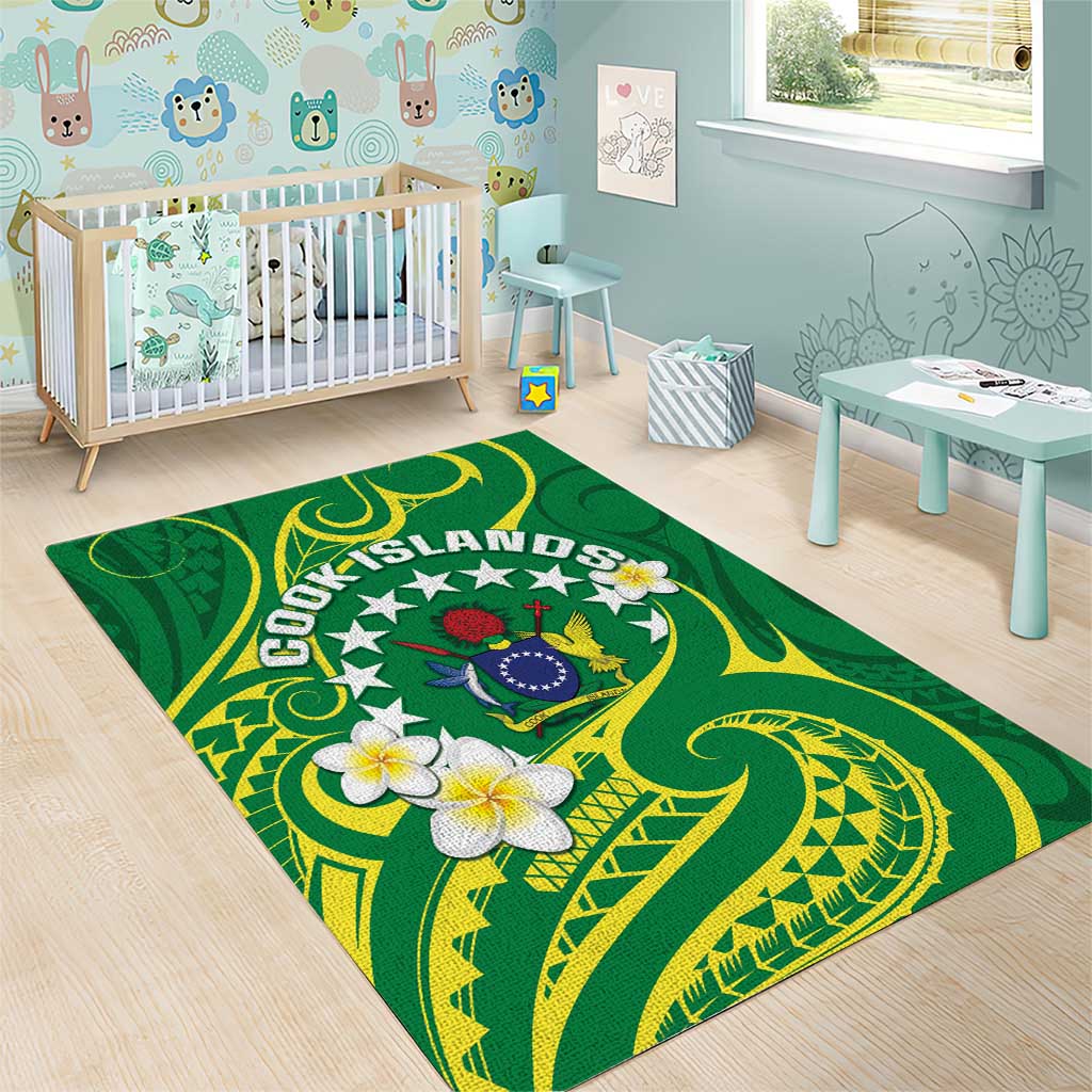 Cook Islands Happy Constitution Day Area Rug Pattern Tribal Art LT05 - Polynesian Pride