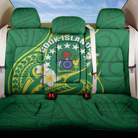 Cook Islands Happy Constitution Day Back Car Seat Cover Pattern Tribal Art LT05 One Size Green - Polynesian Pride