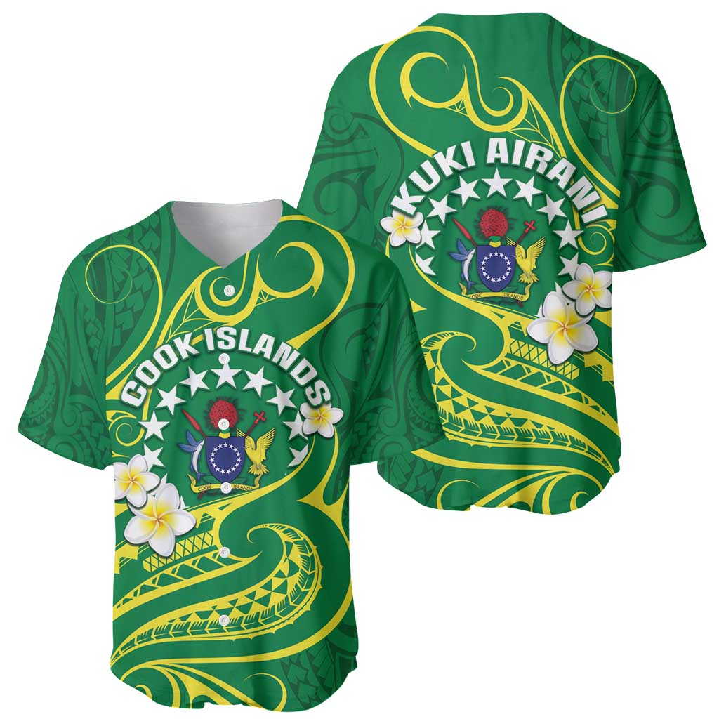 Cook Islands Happy Constitution Day Baseball Jersey Pattern Tribal Art LT05 - Polynesian Pride