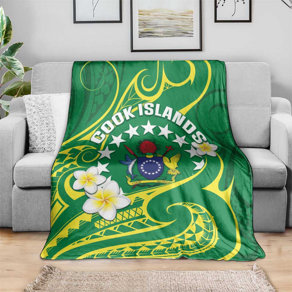 Cook Islands Happy Constitution Day Blanket Pattern Tribal Art LT05 - Polynesian Pride