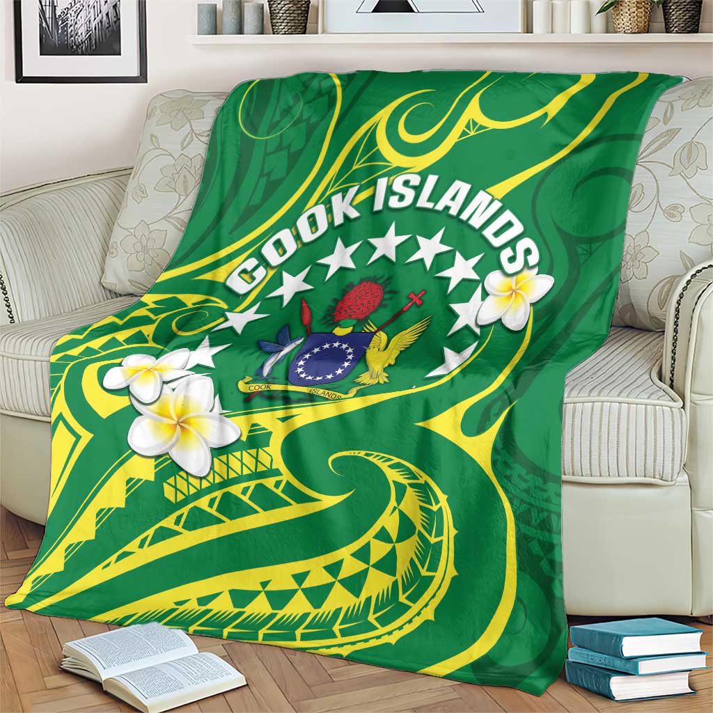Cook Islands Happy Constitution Day Blanket Pattern Tribal Art LT05 - Polynesian Pride