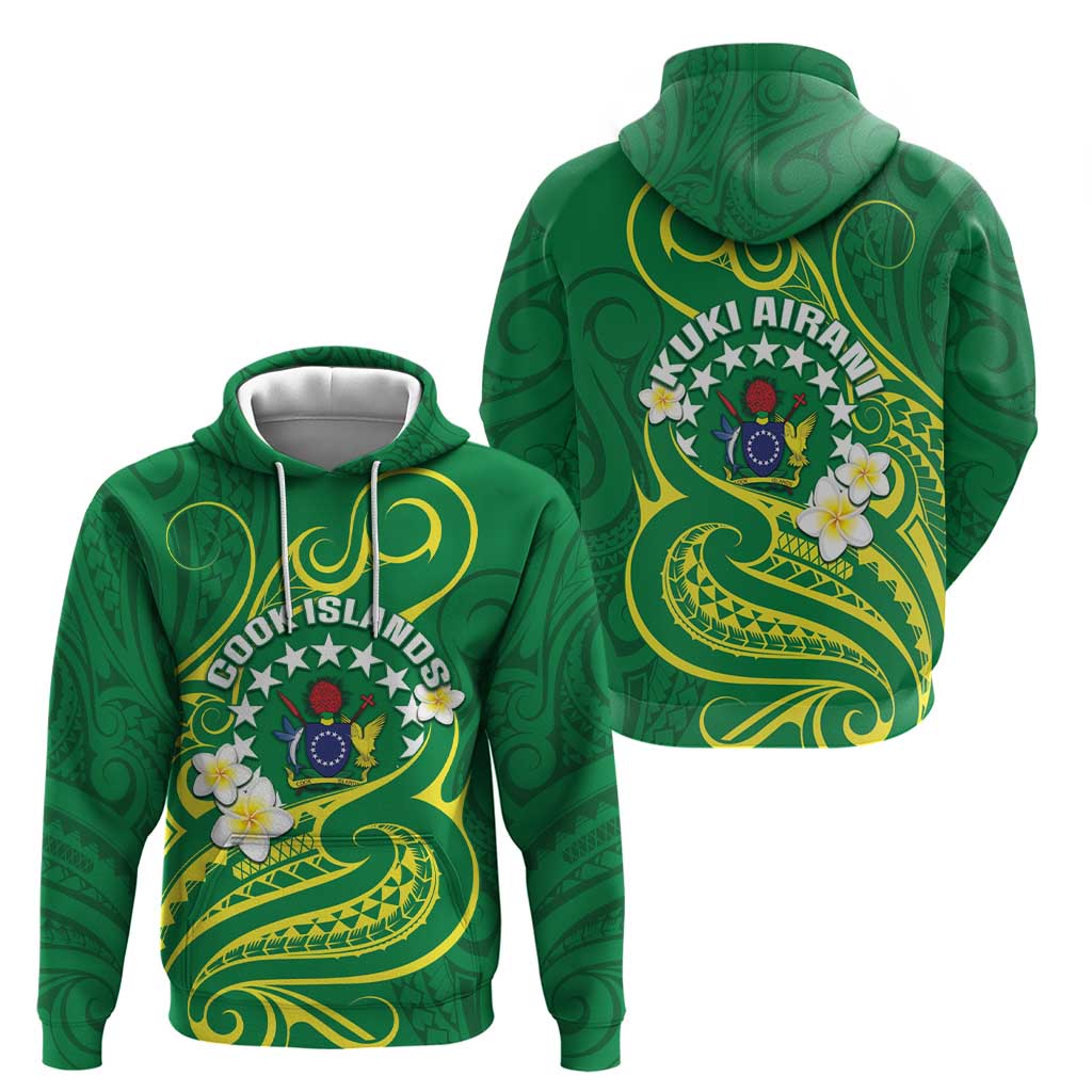 Cook Islands Happy Constitution Day Hoodie Pattern Tribal Art LT05 - Polynesian Pride