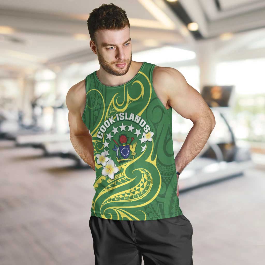 Cook Islands Happy Constitution Day Men Tank Top Pattern Tribal Art