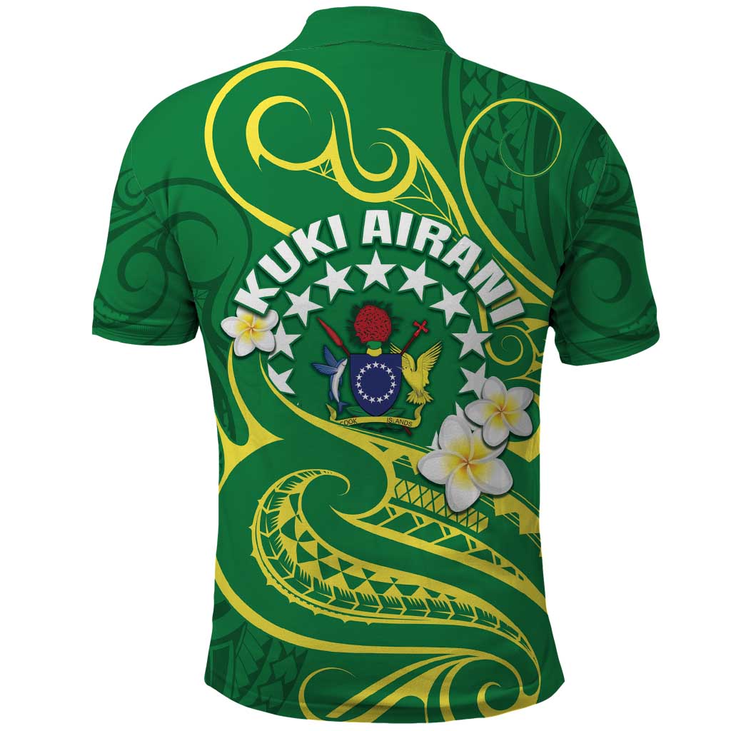 Cook Islands Happy Constitution Day Polo Shirt Pattern Tribal Art