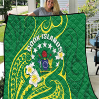 Cook Islands Happy Constitution Day Quilt Pattern Tribal Art LT05 Green - Polynesian Pride