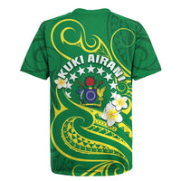 Cook Islands Happy Constitution Day Rugby Jersey Pattern Tribal Art