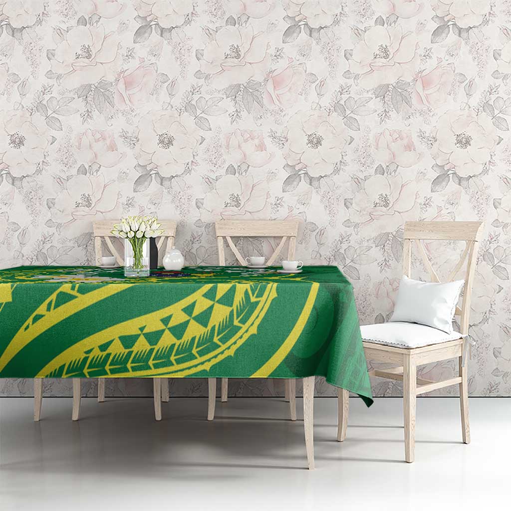 Cook Islands Happy Constitution Day Tablecloth Pattern Tribal Art