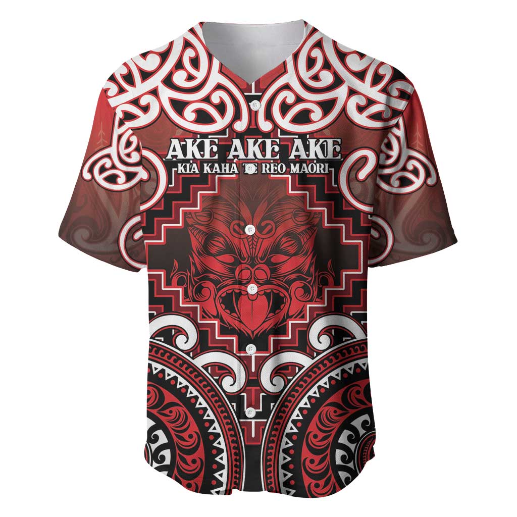Personalised New Zealand Aotearoa Baseball Jersey Te Reo Maori Ake Ake Ake - Polynesian Pride