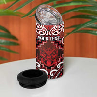 Personalised New Zealand Aotearoa 4 in 1 Can Cooler Tumbler Te Reo Maori Ake Ake Ake - Polynesian Pride