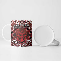 Personalised New Zealand Aotearoa Ceramic Mug Te Reo Maori Ake Ake Ake - Polynesian Pride