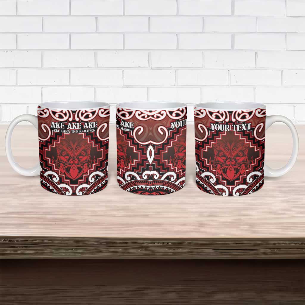 Personalised New Zealand Aotearoa Ceramic Mug Te Reo Maori Ake Ake Ake - Polynesian Pride