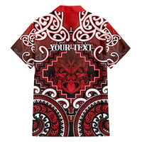 Personalised New Zealand Aotearoa Family Matching Off The Shoulder Long Sleeve Dress and Hawaiian Shirt Te Reo Maori Ake Ake Ake - Polynesian Pride