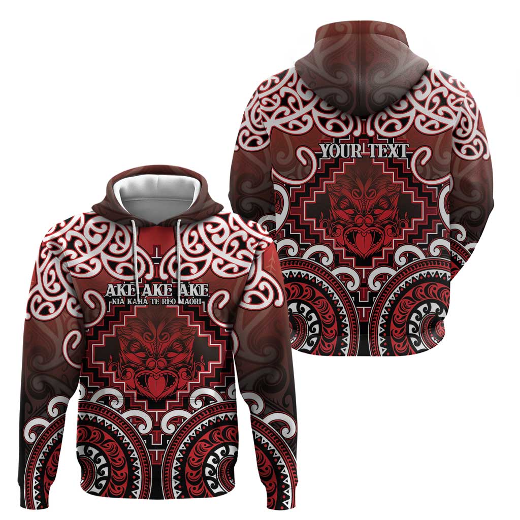 Personalised New Zealand Aotearoa Hoodie Te Reo Maori Ake Ake Ake - Polynesian Pride