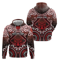 Personalised New Zealand Aotearoa Hoodie Te Reo Maori Ake Ake Ake - Polynesian Pride