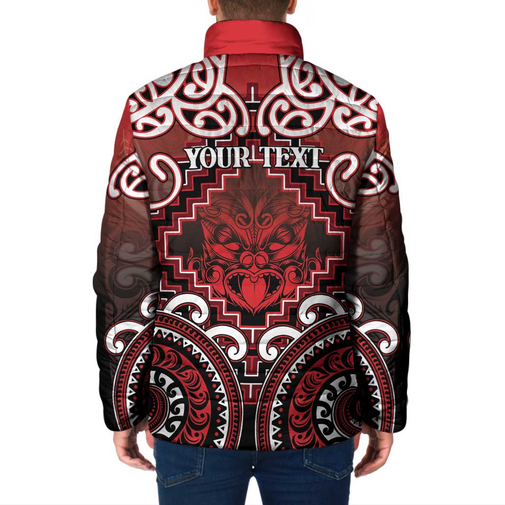 Personalised New Zealand Aotearoa Padded Jacket Te Reo Maori Ake Ake Ake - Polynesian Pride