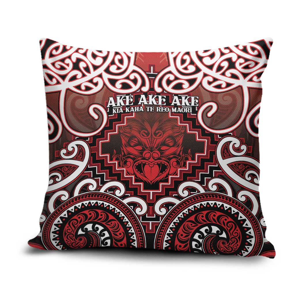 New Zealand Aotearoa Pillow Cover Te Reo Maori Ake Ake Ake - Polynesian Pride