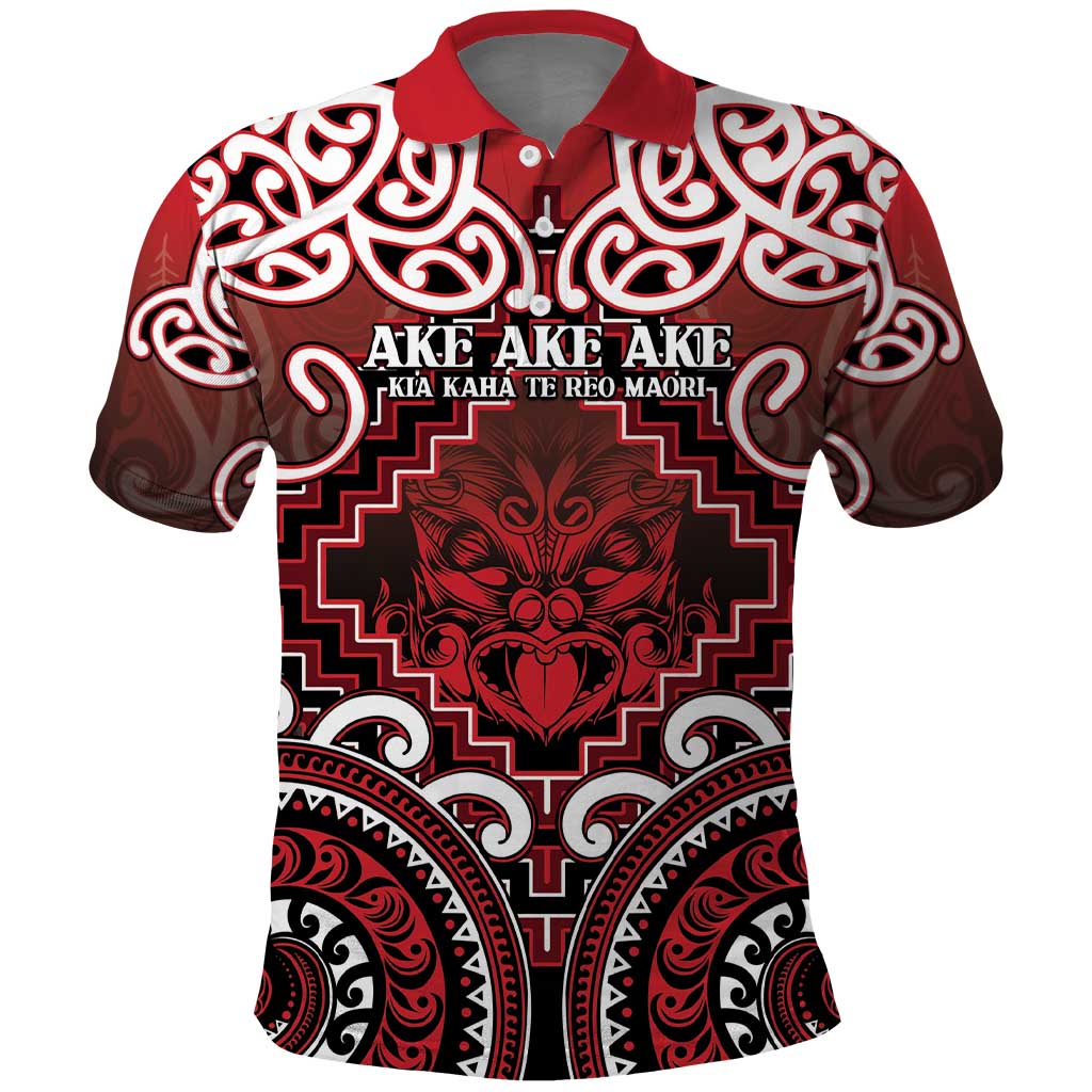 Personalised New Zealand Aotearoa Polo Shirt Te Reo Maori Ake Ake Ake - Polynesian Pride