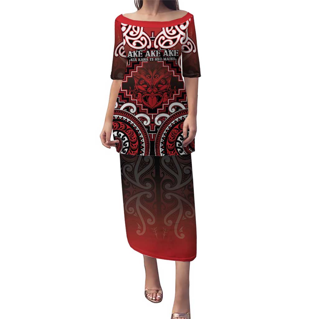 Personalised New Zealand Aotearoa Puletasi Te Reo Maori Ake Ake Ake - Polynesian Pride