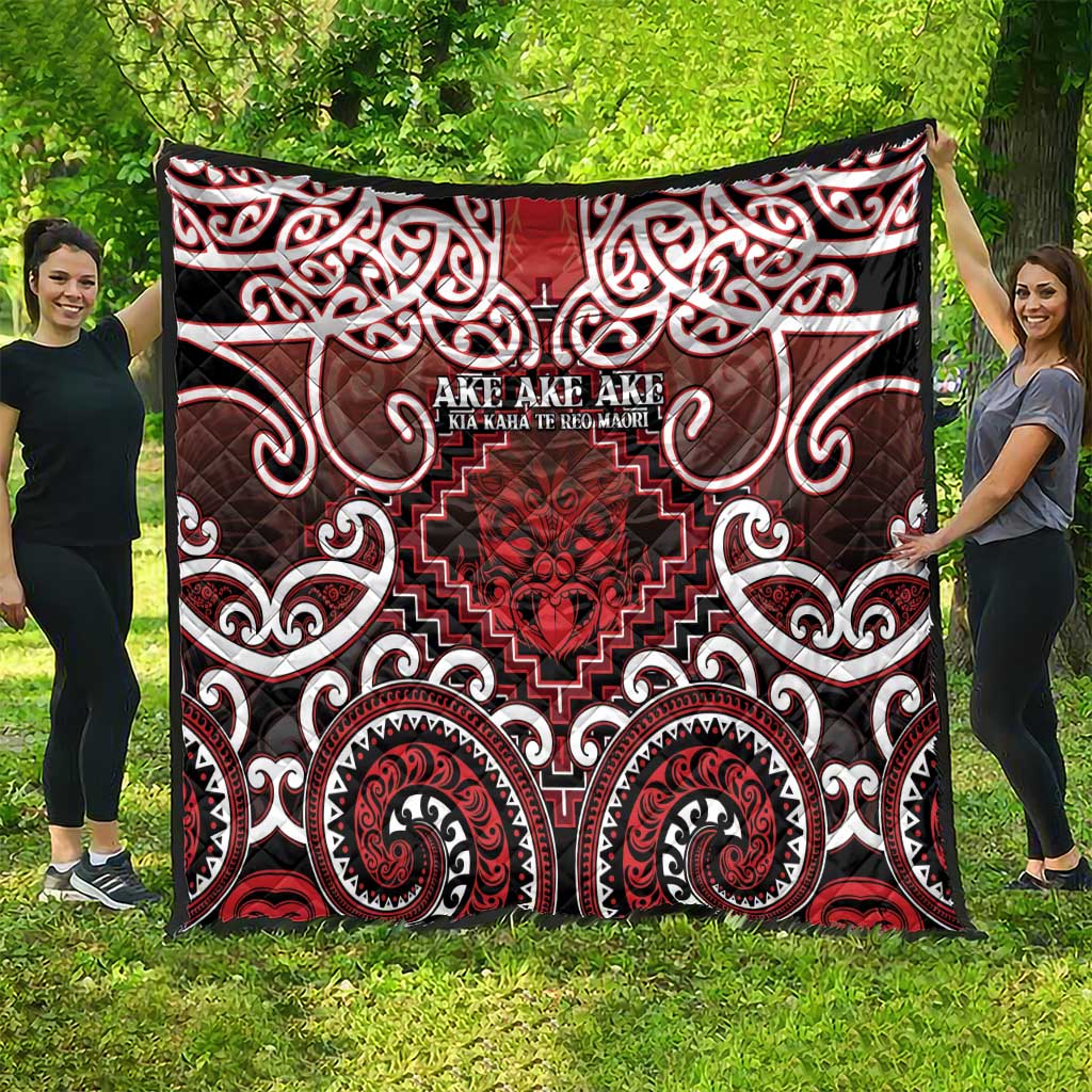 New Zealand Aotearoa Quilt Te Reo Maori Ake Ake Ake - Polynesian Pride