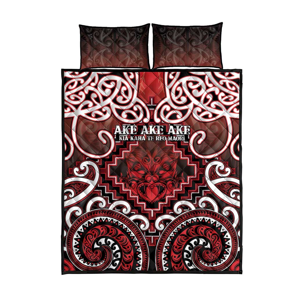 New Zealand Aotearoa Quilt Bed Set Te Reo Maori Ake Ake Ake - Polynesian Pride