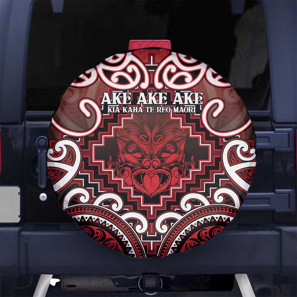 New Zealand Aotearoa Spare Tire Cover Te Reo Maori Ake Ake Ake - Polynesian Pride