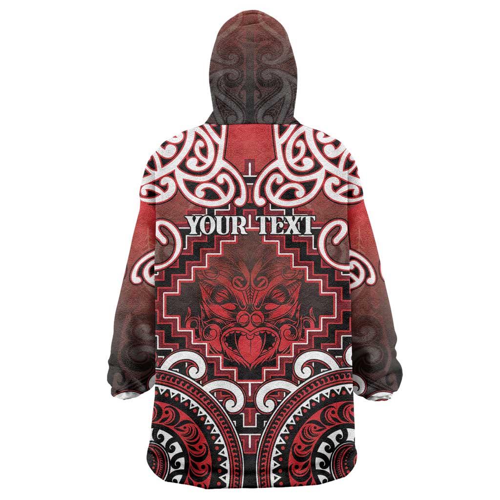 Personalised New Zealand Aotearoa Wearable Blanket Hoodie Te Reo Maori Ake Ake Ake LT05 - Polynesian Pride