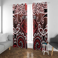 New Zealand Aotearoa Window Curtain Te Reo Maori Ake Ake Ake - Polynesian Pride
