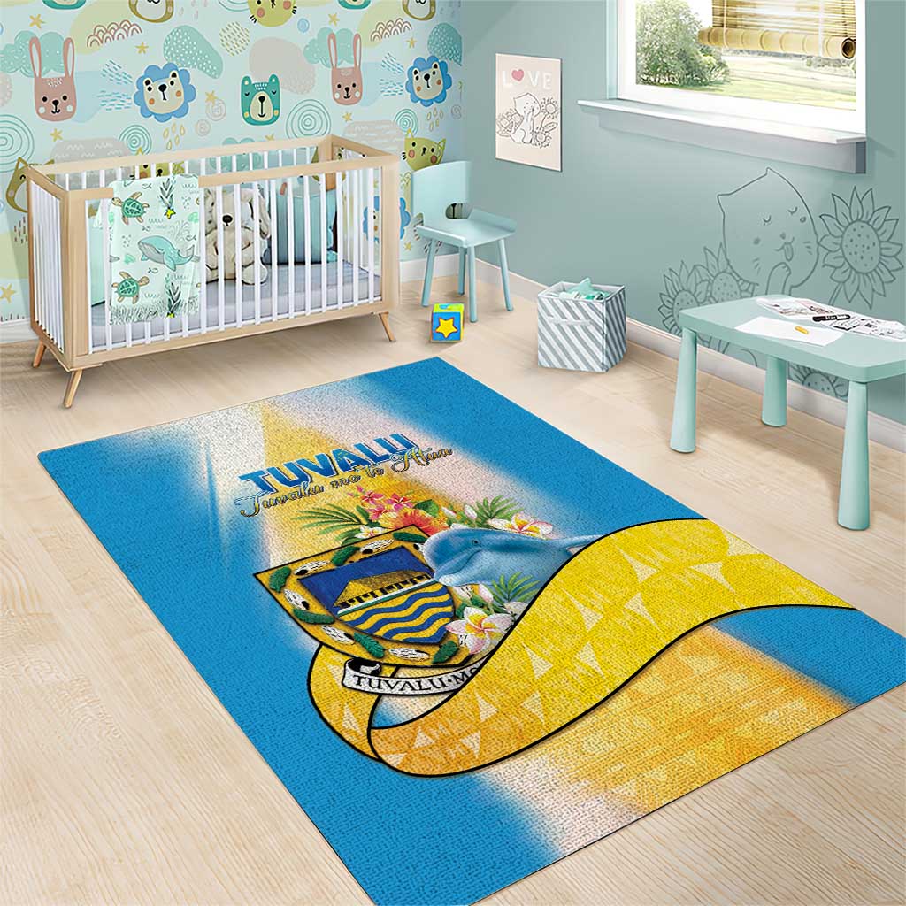 Tuvalu Independence Day Area Rug Tuvalu Mo Te Atua LT05 - Polynesian Pride