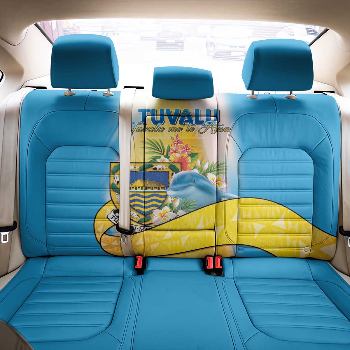 Tuvalu Independence Day Back Car Seat Cover Tuvalu Mo Te Atua LT05 - Polynesian Pride